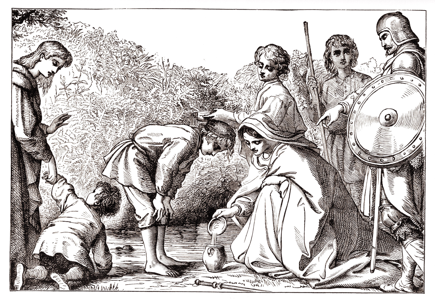 Great-Heart and Pilgrims at the Spring